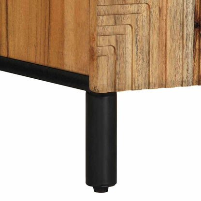 Mobile TV Marrone 105 x 33.5 x 46 cm Legno massello di acacia - homemem39