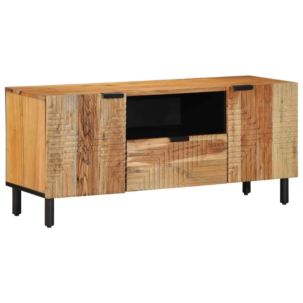 Mobile TV Marrone 105 x 33.5 x 46 cm Legno massello di acacia - homemem39