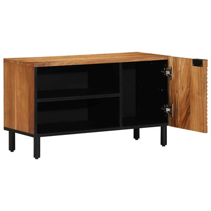 Mobile TV Marrone 80 x 31.5 x 46 cm Legno massello di acacia - homemem39
