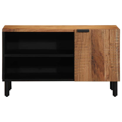 Mobile TV Marrone 80 x 31.5 x 46 cm Legno massello di acacia - homemem39