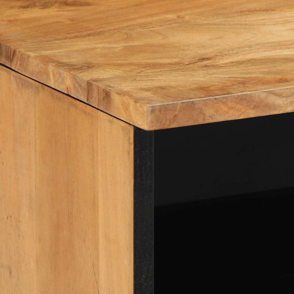 Mobile TV Marrone 100 x 33.5 x 46 cm Legno massello di acacia - homemem39