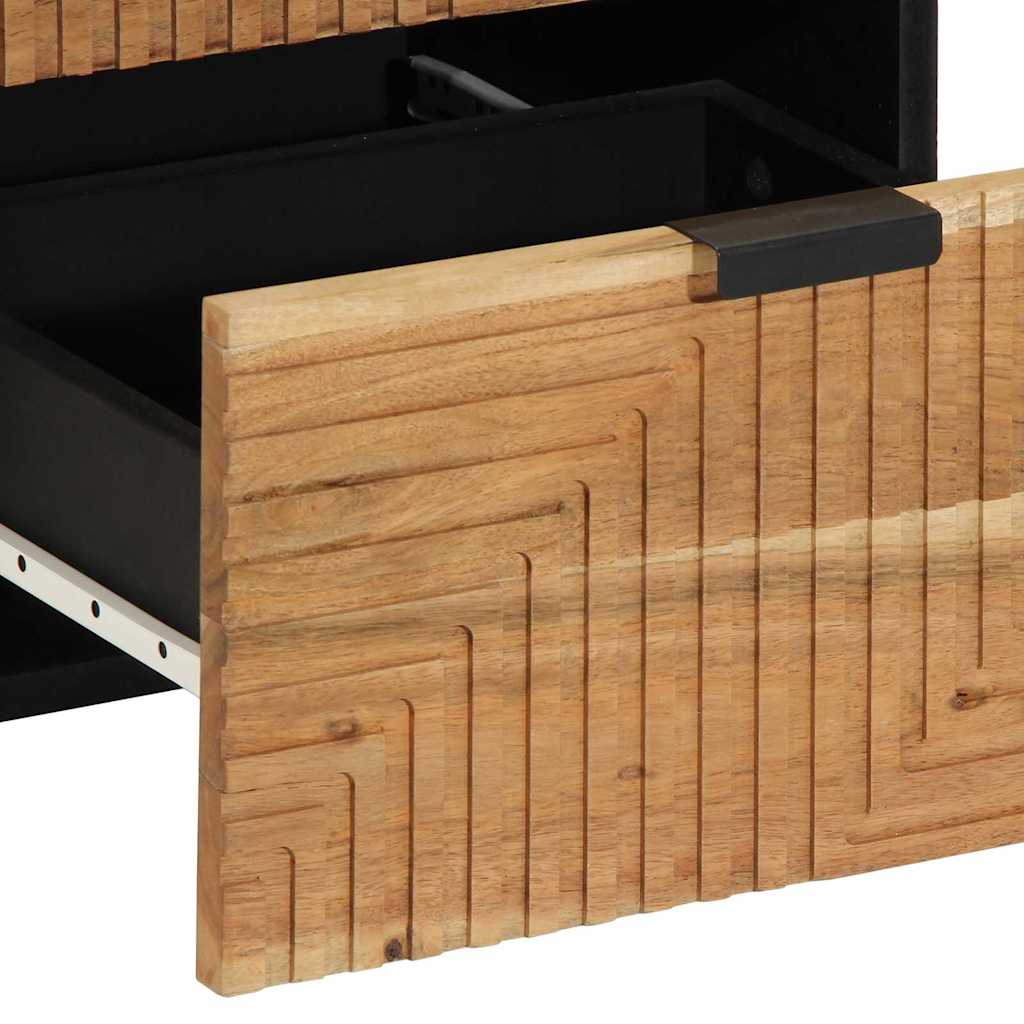 Credenza Naturale 40 x 33,5 x 75 cm Legno di Acacia Massello | homemem39