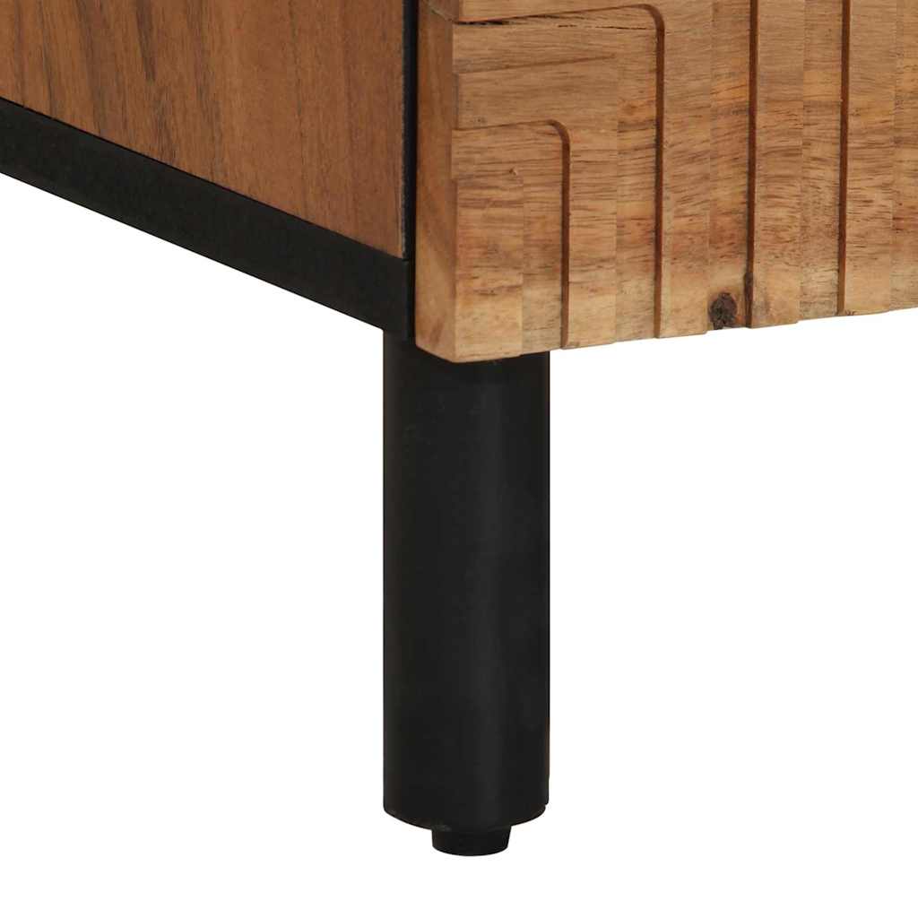 Credenza Naturale 40 x 33,5 x 75 cm Legno di Acacia Massello | homemem39