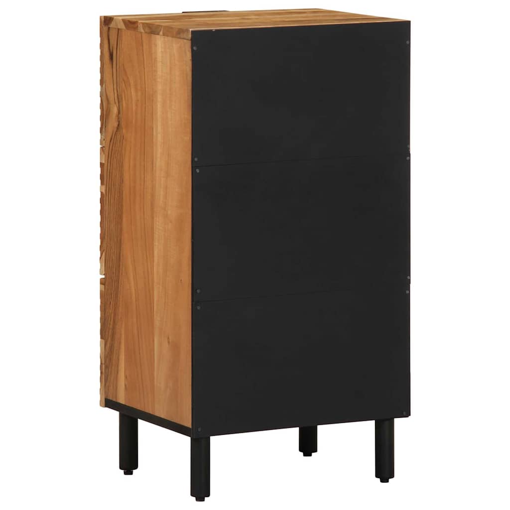 Credenza Naturale 40 x 33,5 x 75 cm Legno di Acacia Massello | homemem39