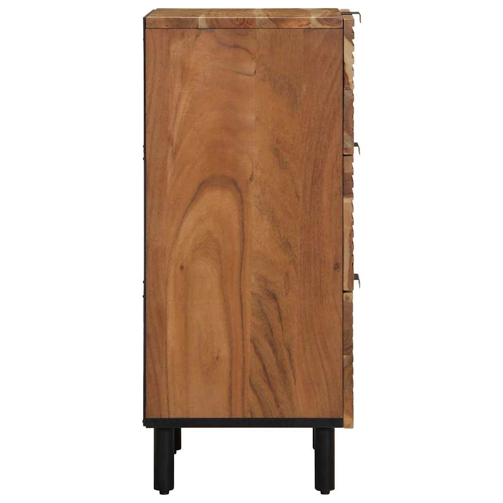Credenza Naturale 40 x 33,5 x 75 cm Legno di Acacia Massello | homemem39