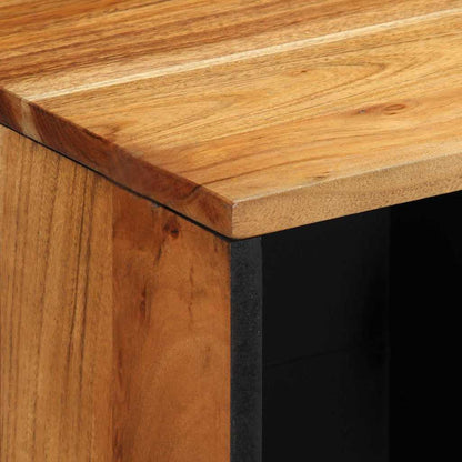 Sideboard Marrone 80 x 33 x 75 cm Legno massello di acacia - homemem39