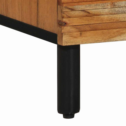 Sideboard Marrone 80 x 33 x 75 cm Legno massello di acacia - homemem39