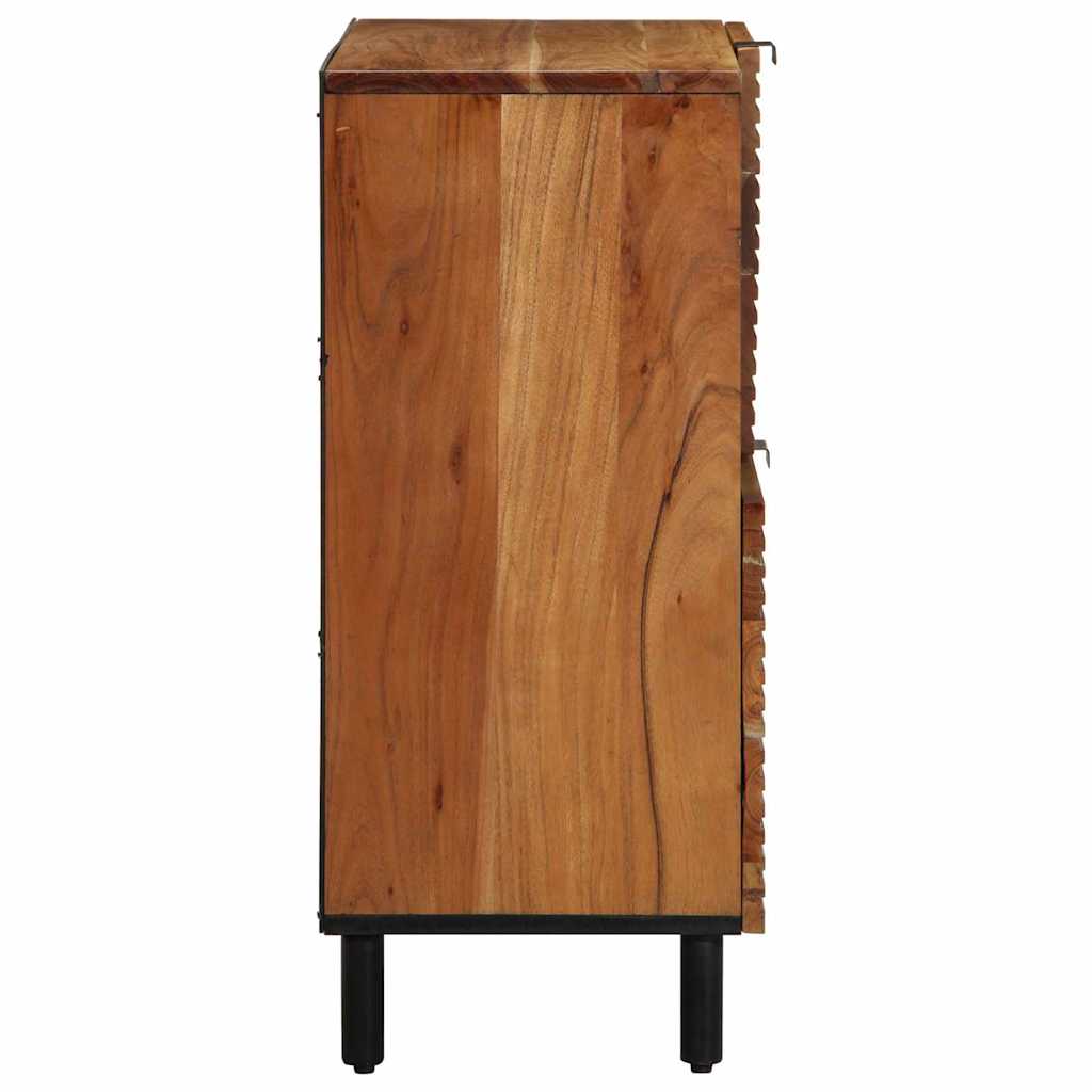 Sideboard Marrone 80 x 33 x 75 cm Legno massello di acacia - homemem39