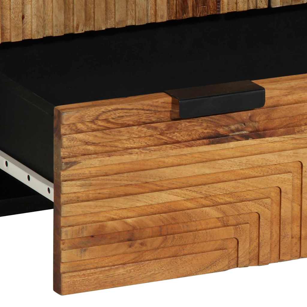 Highboard Marrone 60 x 33 x 100 cm Legno massello di acacia - homemem39