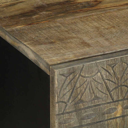 Mobile Porta TV Grigio Chiaro 105x33,5x46 cm in Legno Mango - homemem39