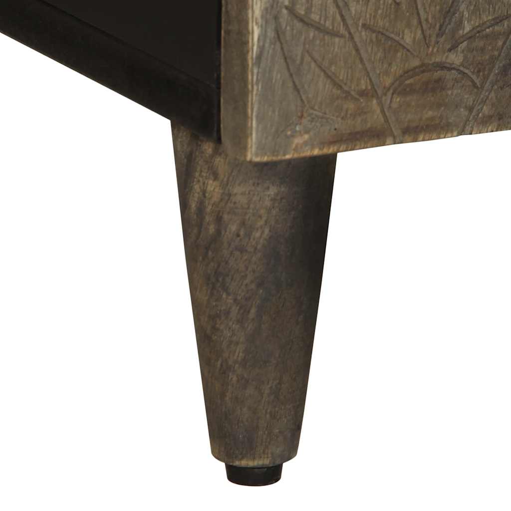 Mobile Porta TV Grigio Chiaro 105x33,5x46 cm in Legno Mango - homemem39