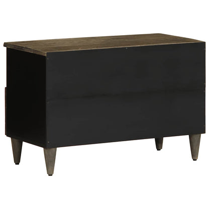 Mobile Porta TV Grigio Chiaro 70x33,5x46 cm in Legno Mango - homemem39