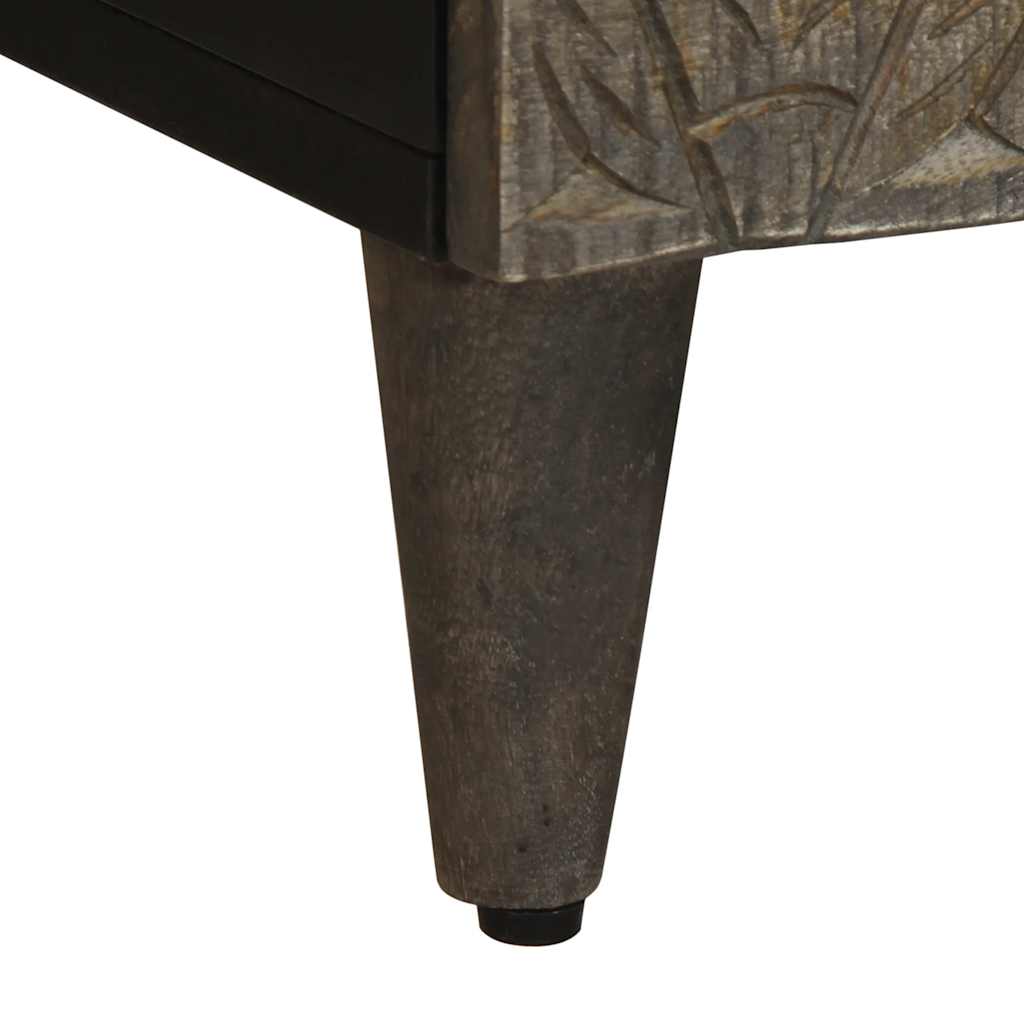 Mobile Porta TV Grigio Chiaro 70x33,5x46 cm in Legno Mango - homemem39