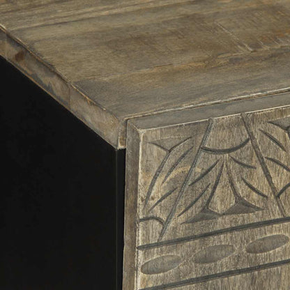 Mobile Porta TV Grigio Chiaro 105x33,5x46 cm in Legno Mango - homemem39