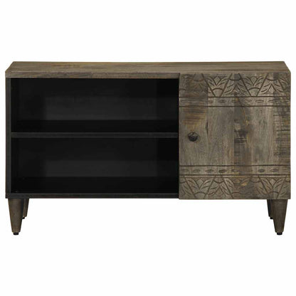 Mobile Porta TV Grigio Chiaro 80x31,5x46 cm in Legno Mango - homemem39