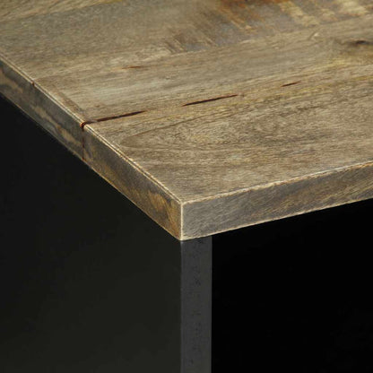 Mobile Porta TV Grigio Chiaro 80x31,5x46 cm in Legno Mango - homemem39