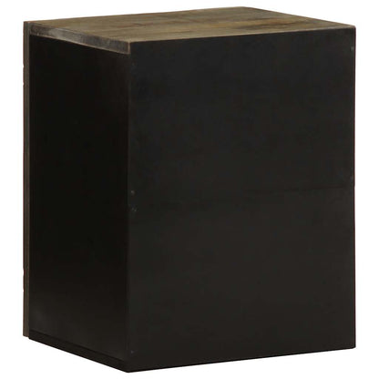 Mobile da Bagno a Parete 38x33x48 cm in Legno Massello di Mango