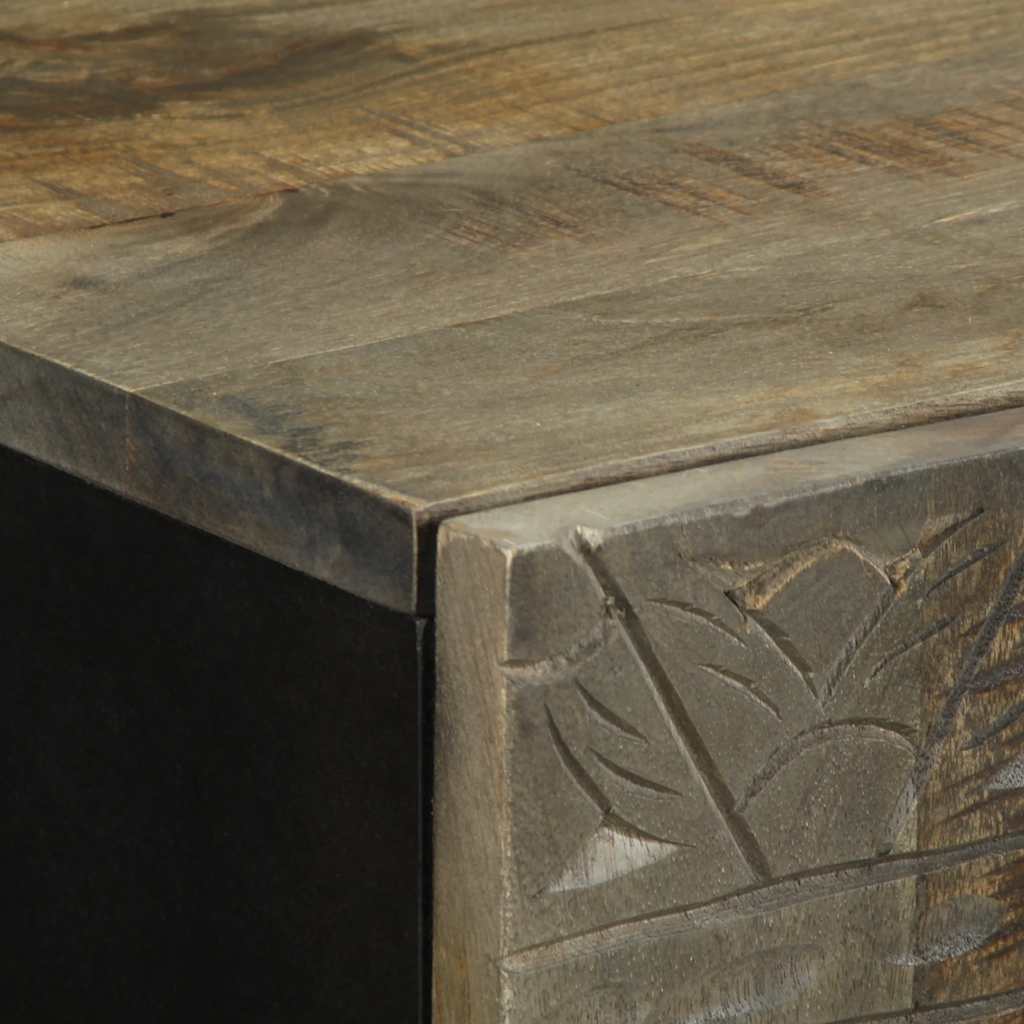 Mobile da Bagno a Parete 38x33x48 cm in Legno Massello di Mango