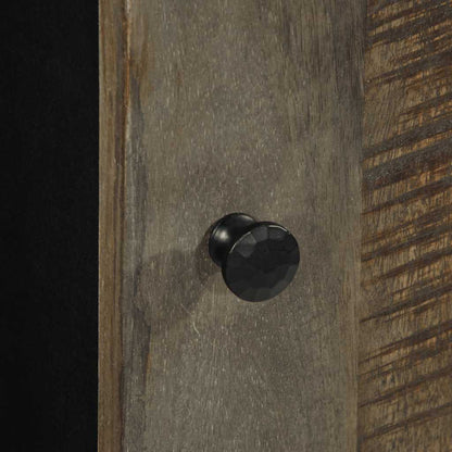 Mobile da Bagno a Parete 38x33x48 cm in Legno Massello di Mango