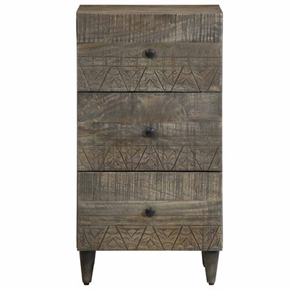 Credenza 40x33x75 cm in Legno Massello di Mango - homemem39