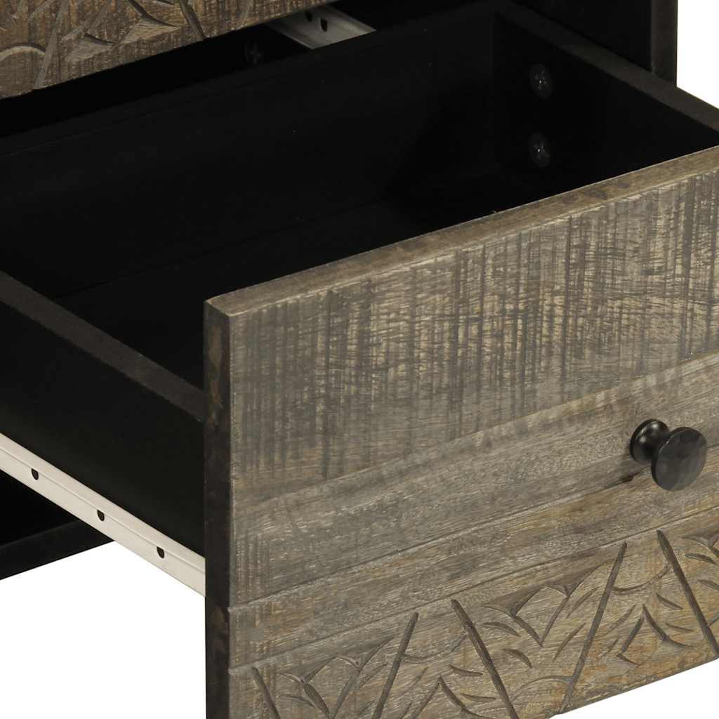 Credenza 40x33x75 cm in Legno Massello di Mango - homemem39