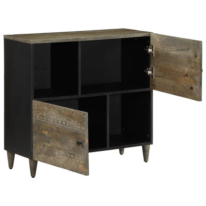 Credenza 80x33x75 cm in Legno Massello di Mango - homemem39