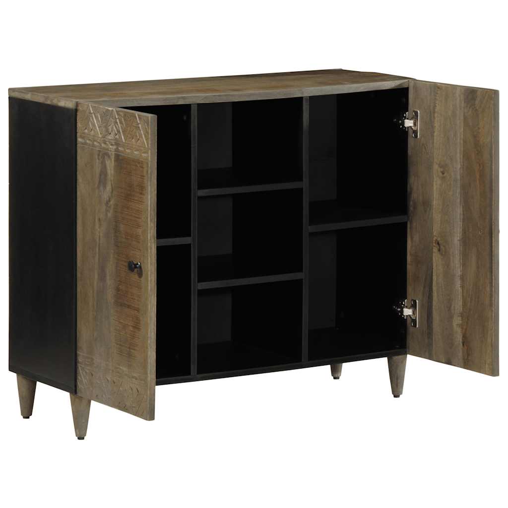 Credenza 90x33x75 cm in Legno Massello di Mango - homemem39