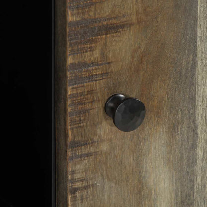 Credenza 90x33x75 cm in Legno Massello di Mango - homemem39