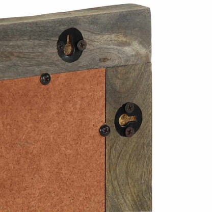 Specchio da Bagno 50x2,5x70 cm in Legno Massello di Mango | homemem39