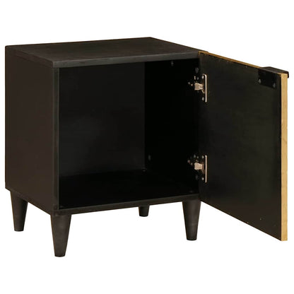 Armadio da Notte Nero e Oro 40 x 33,5 x 46 cm | homemem39
