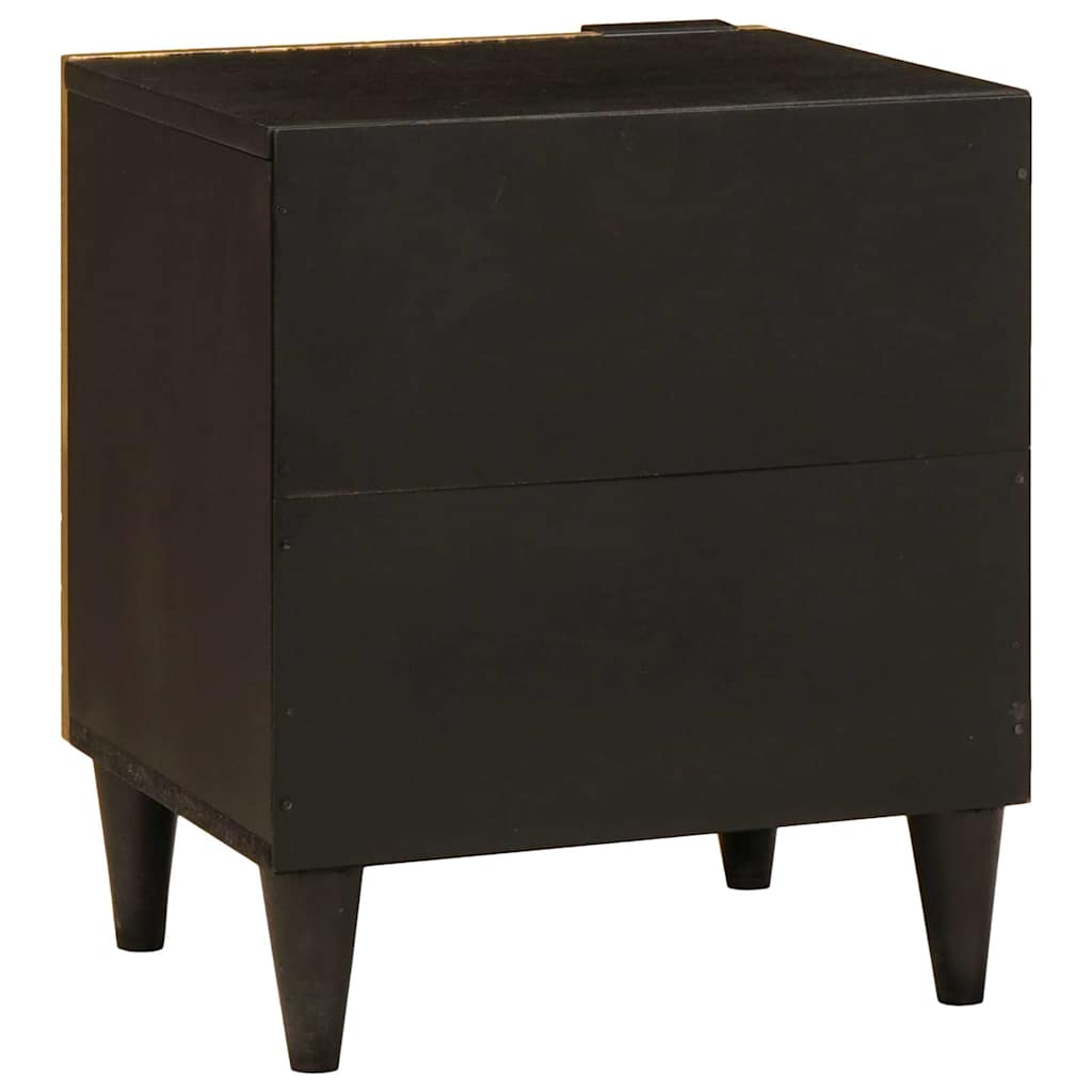 Armadio da Notte Nero e Oro 40 x 33,5 x 46 cm | homemem39