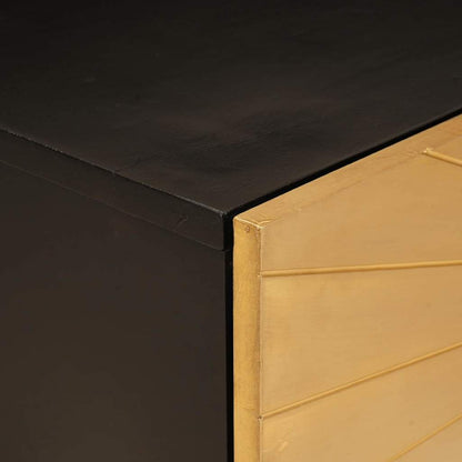 Tavolino da salotto Nero e Oro 80 x 50 x 40 cm | homemem39