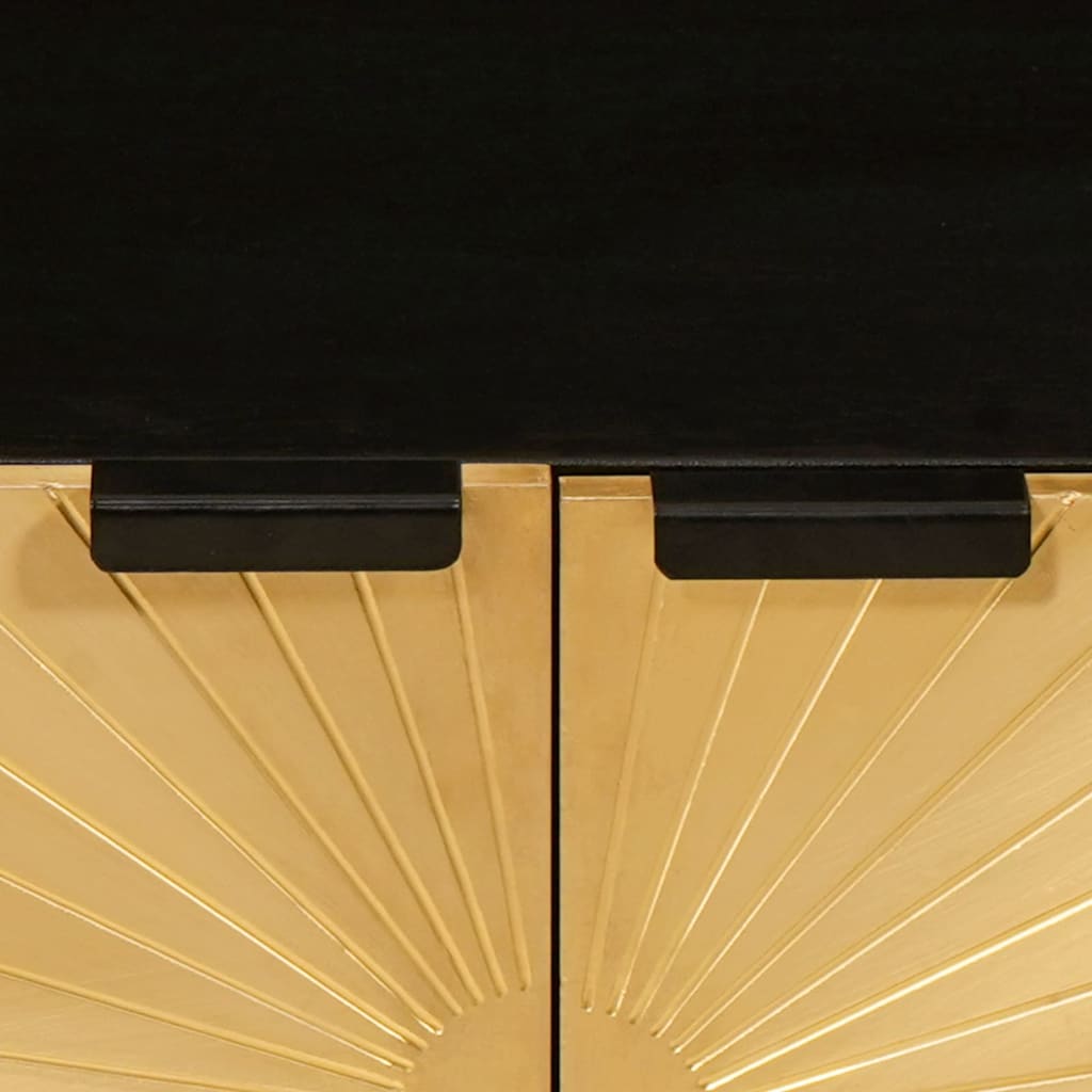 Tavolino da salotto Nero e Oro 80 x 50 x 40 cm | homemem39