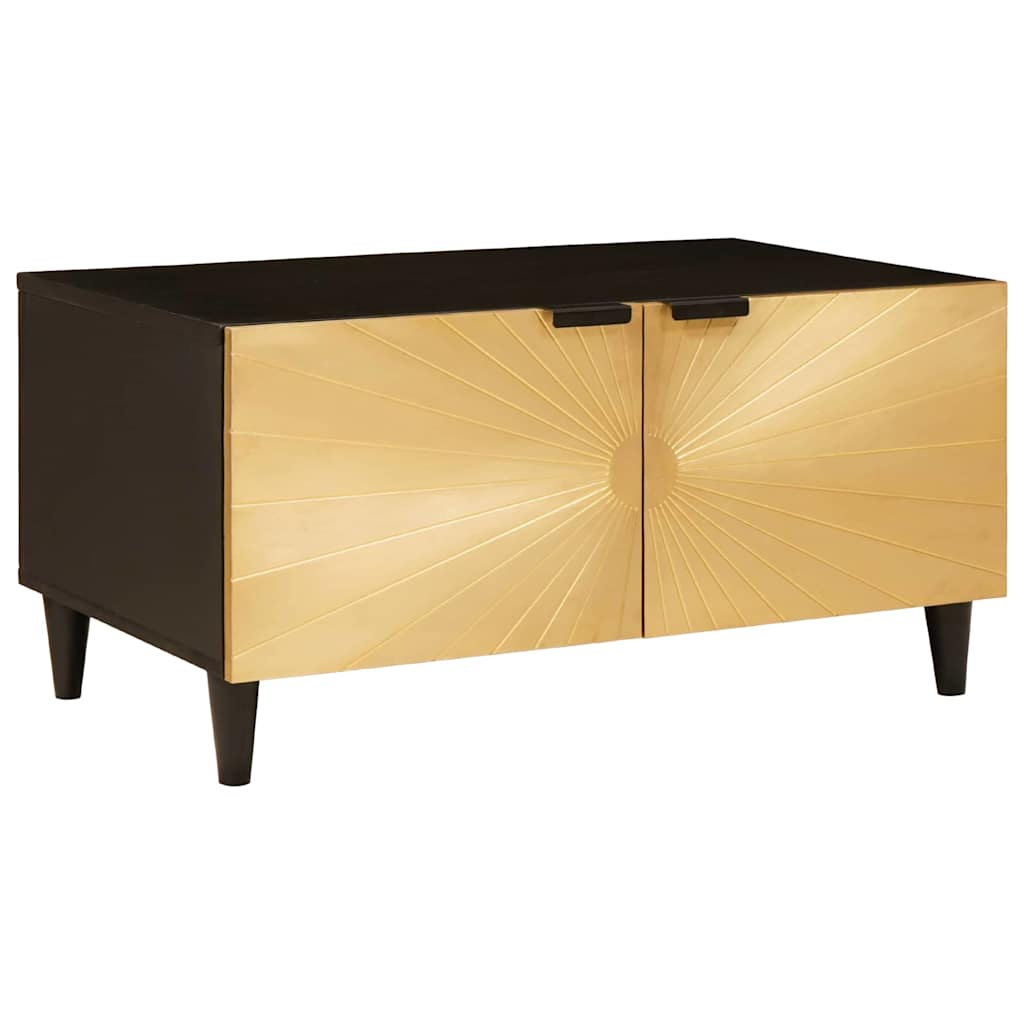 Tavolino da salotto Nero e Oro 80 x 50 x 40 cm | homemem39