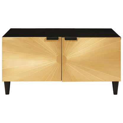 Tavolino da salotto Nero e Oro 80 x 50 x 40 cm | homemem39