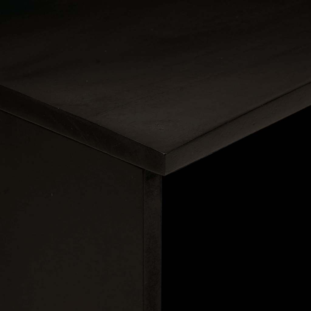 Armadio da Notte con cassetto Nero e Oro 40 x 33 x 46 cm | homemem39