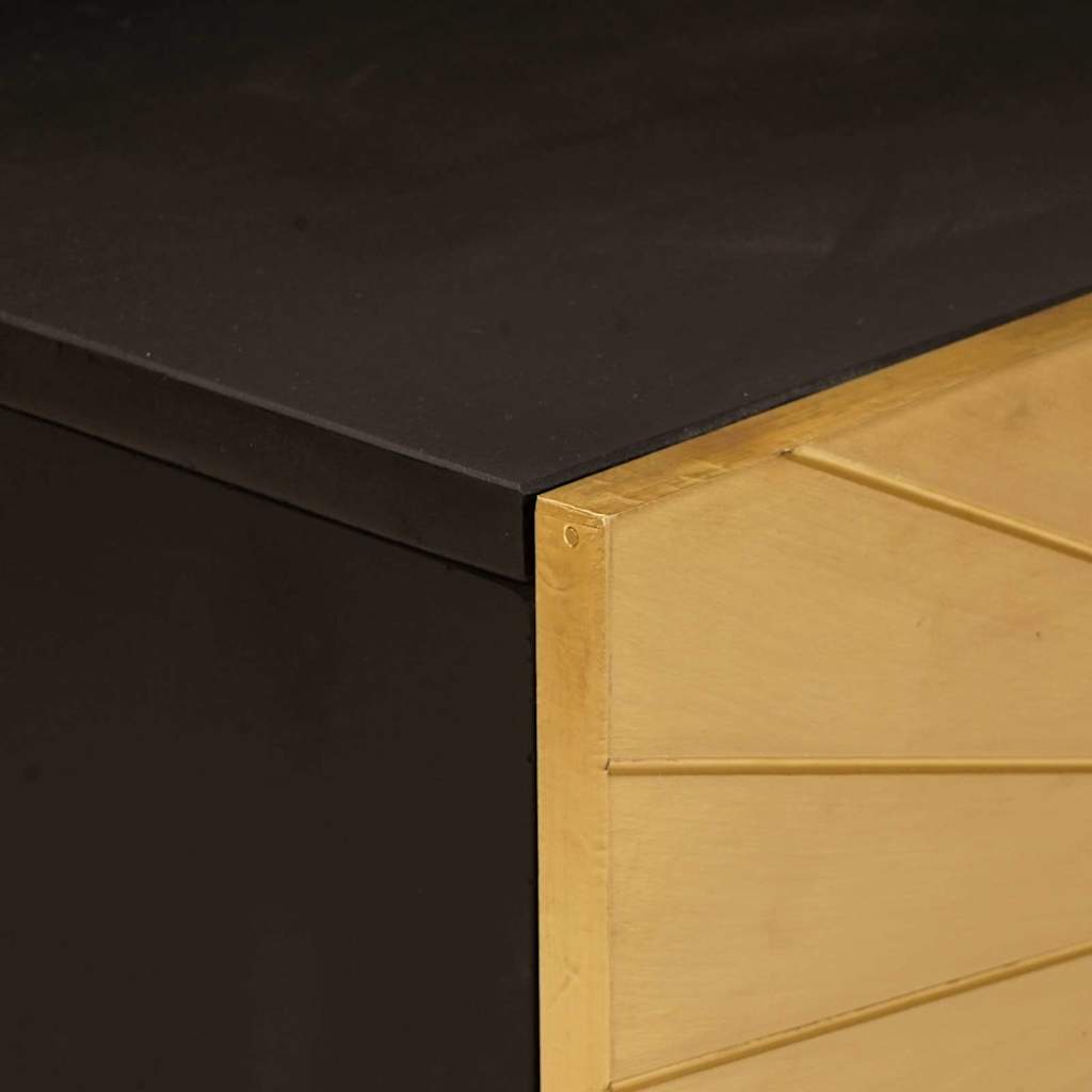 Tavolino da salotto Nero e Oro 100 x 54 x 40 cm | homemem39