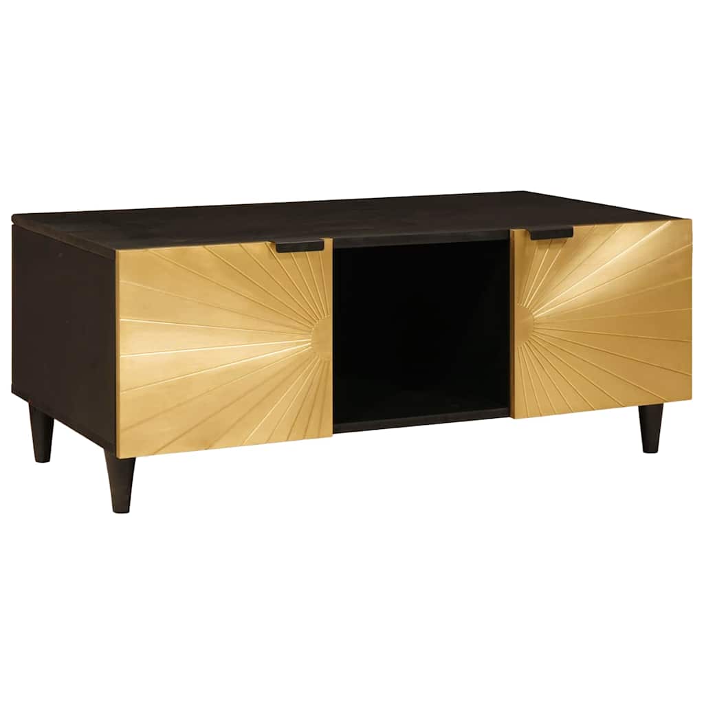 Tavolino da salotto Nero e Oro 100 x 54 x 40 cm | homemem39