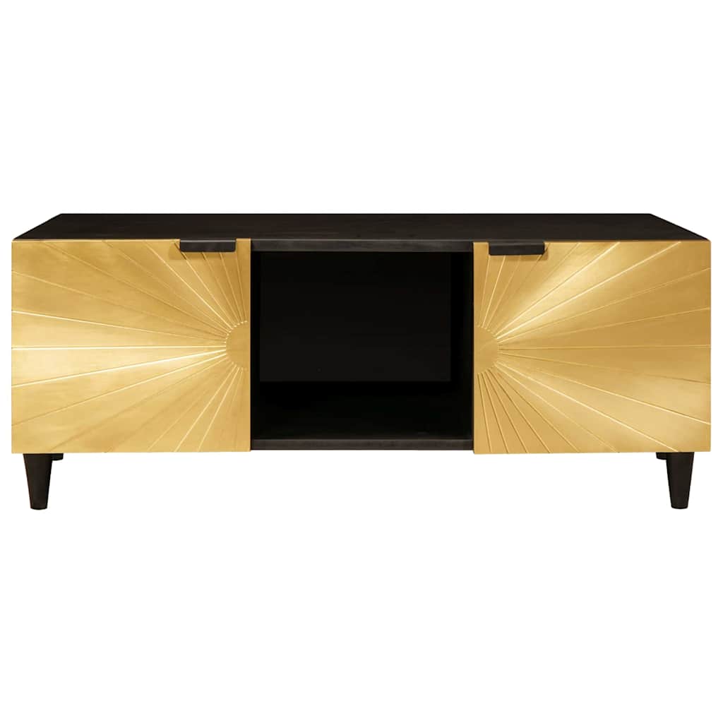 Tavolino da salotto Nero e Oro 100 x 54 x 40 cm | homemem39