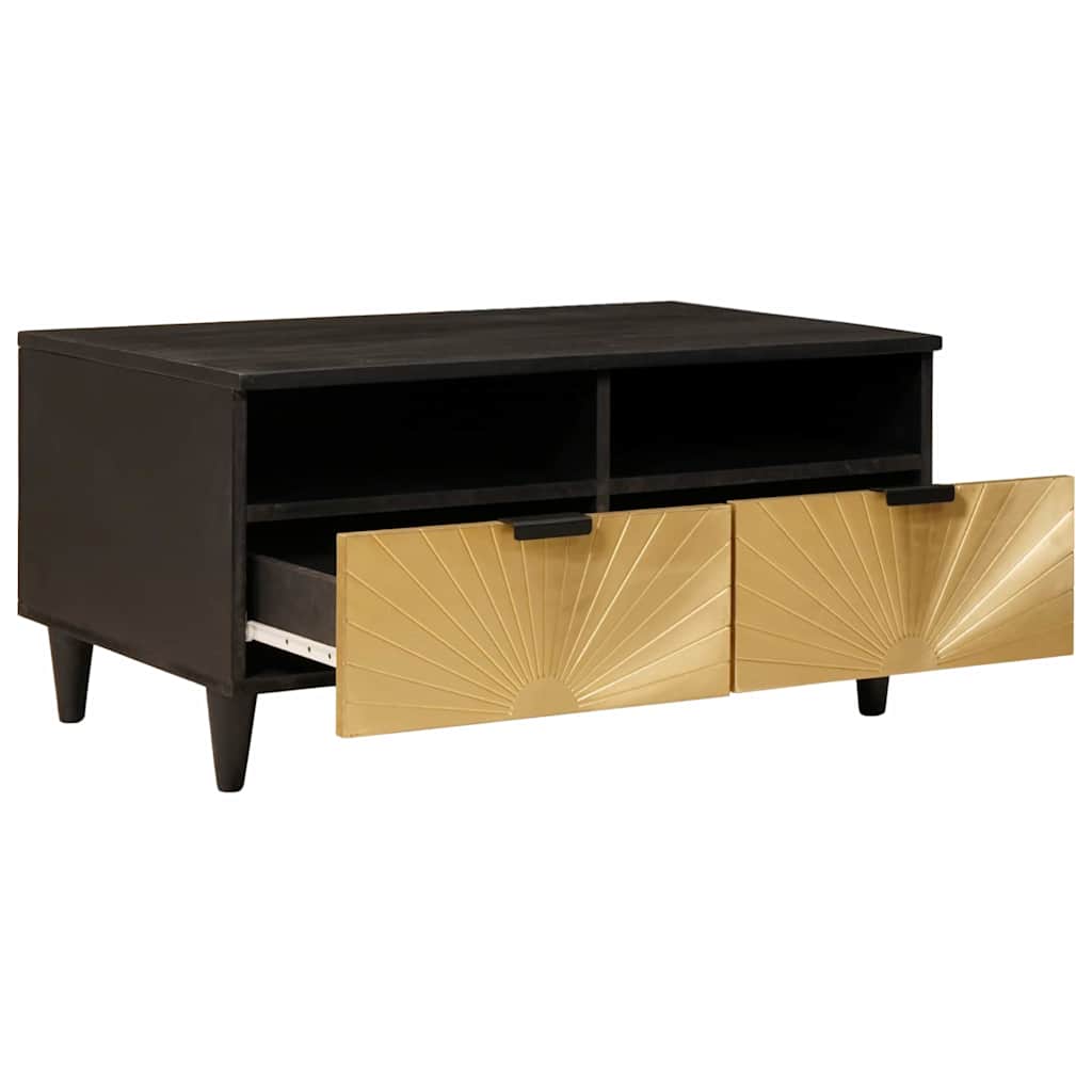 Tavolino da salotto Nero e Oro 40 x 33 x 46 cm | homemem39
