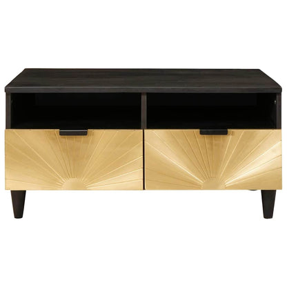 Tavolino da salotto Nero e Oro 40 x 33 x 46 cm | homemem39
