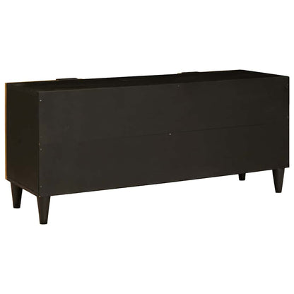 Mobile TV Nero e Oro 105 x 33 x 46 cm legno massello di mango - homemem39
