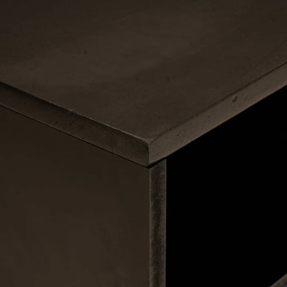 Mobile TV Nero e Oro 80 x 33 x 46 cm legno massello di mango - homemem39