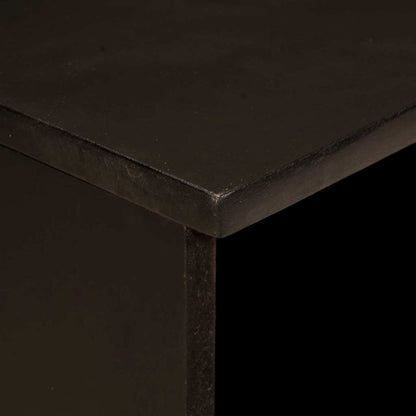 Mobile TV Nero e Oro 100 x 33 x 46 cm legno massello di mango - homemem39