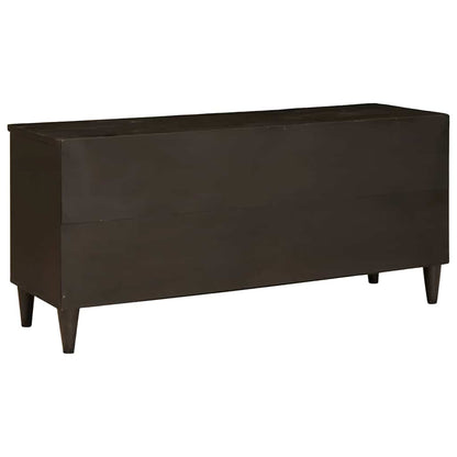 Mobile TV Nero e Oro 100 x 33 x 46 cm legno massello di mango - homemem39