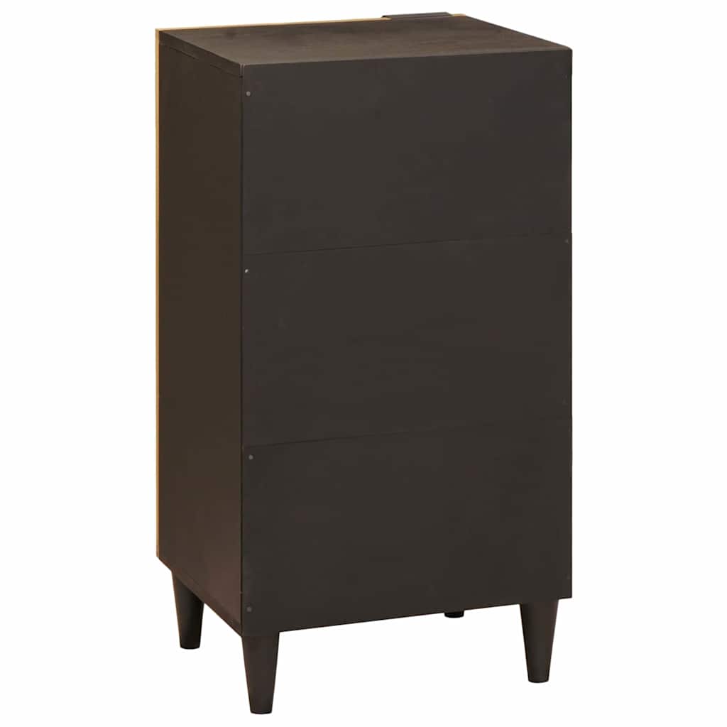 Credenza Nero e Oro 40 x 33 x 75 cm legno massello di mango - homemem39