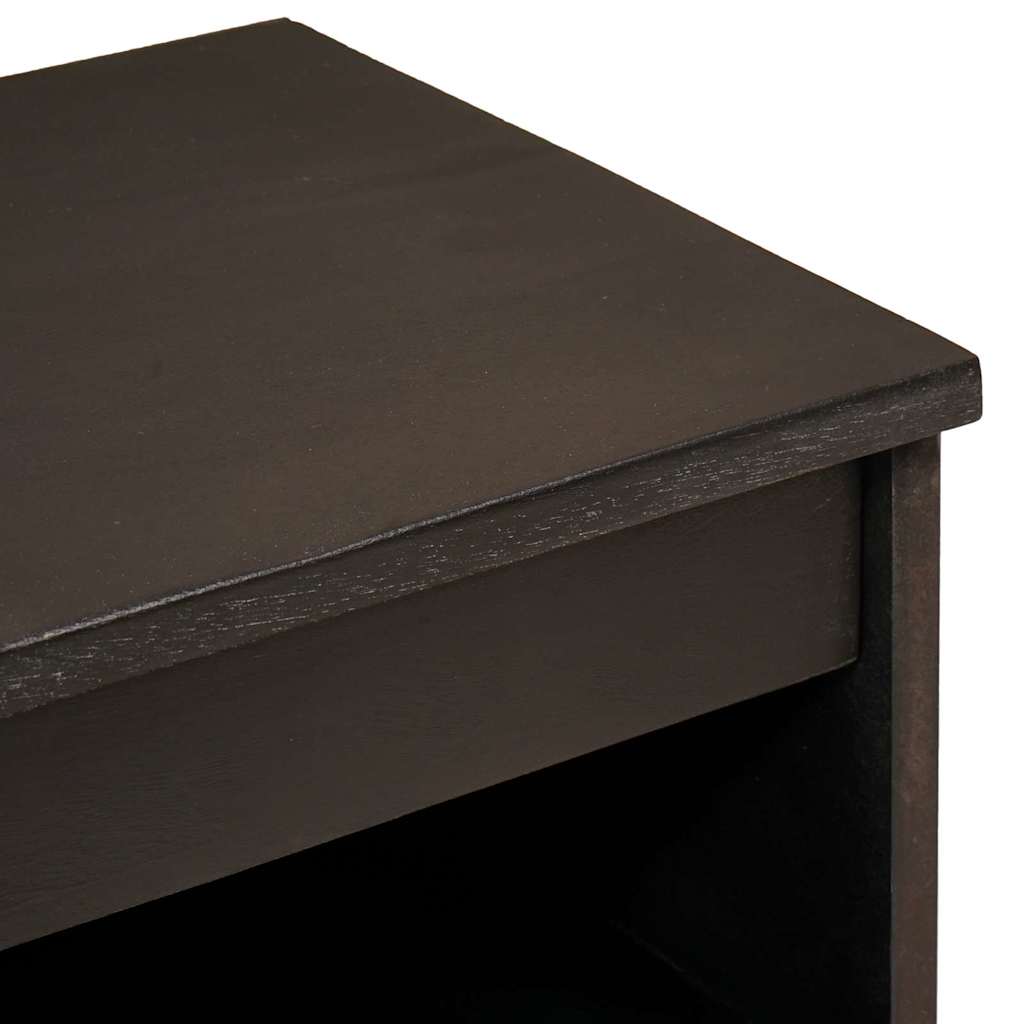 Credenza Nero e Oro 60 x 33 x 75 cm Legno di mango massello | homemem39