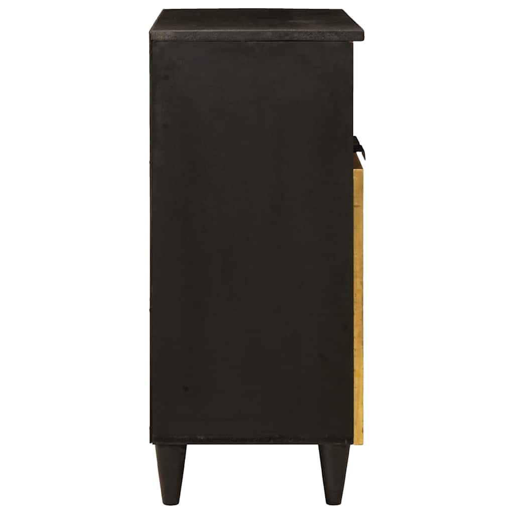 Credenza Nero e Oro 60 x 33 x 75 cm Legno di mango massello | homemem39