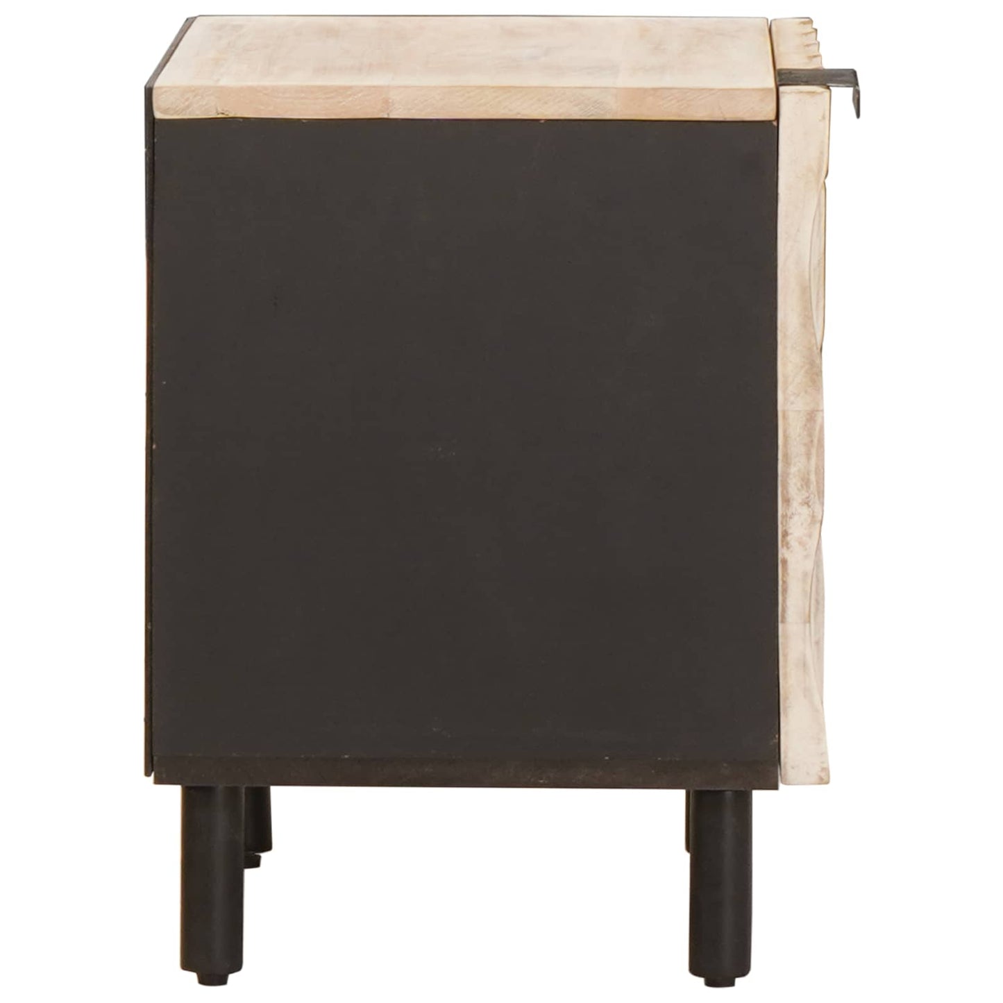 Armadio da Notte Bianco 40 x 33 x 46 cm Legno di mango massello | homemem39