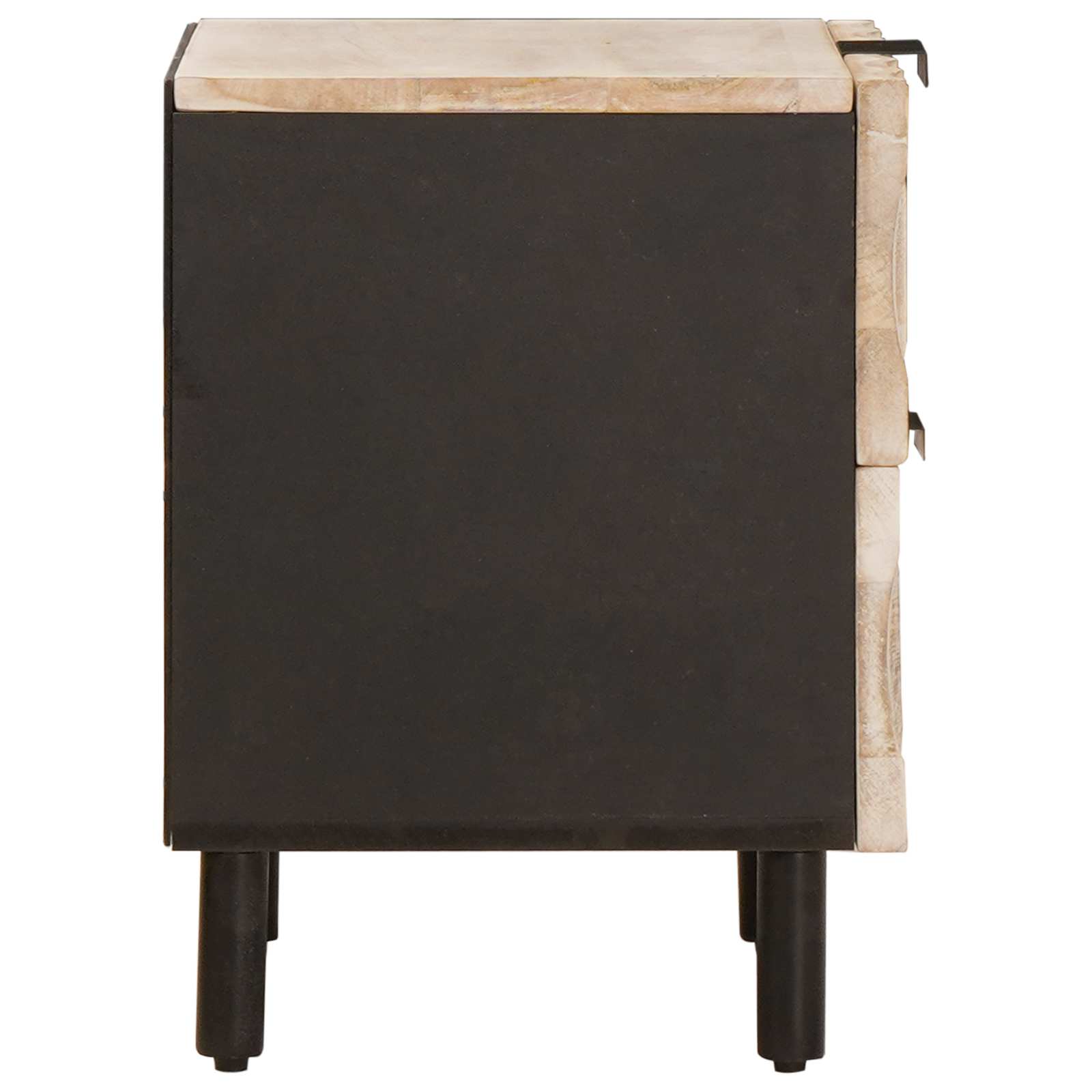 Armadio da Notte Bianco 40 x 33 x 46 cm Legno di mango massello | homemem39